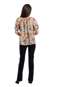 Bluza dama 933 - Crem/Galben/Gri - Img 2