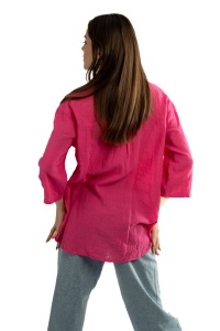 Camasa dama uni, Roz, Oversize - Img 6