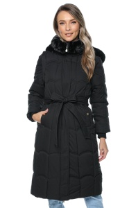 Geaca dama cu maneci detasabile 553 - Neagra