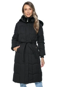 Geaca dama cu maneci detasabile 553 - Neagra
