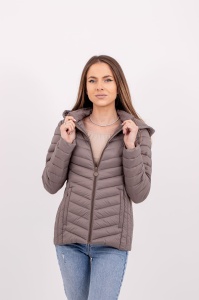 Jacheta dama cu gluga 2025 - Bej