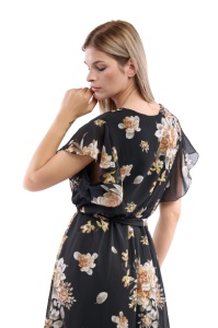 Rochie dama 2372 - Negru/Bej - Img 3