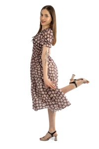 Rochie dama 61108, Maro/Roz, M - Img 3