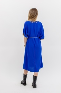 Rochie dama cu snur, Albastru, One Size - Img 2