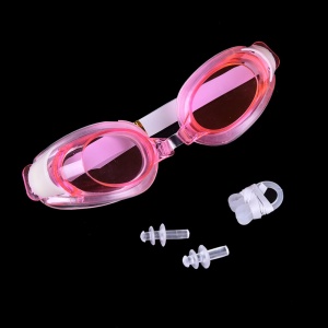 Set Ochelari de Inot pentru Copii - Include Dopuri pentru Urechi si Clips pentru Nas - Roz - Img 2