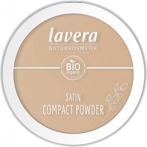 Pudra compacta bio Satin Powder, Tanned 03 - LAVERA - Img 2