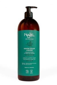 Sapun de Alep lichid BIO cu 5% ulei de dafin, 1L - NAJEL