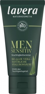 Crema hidratanta barbati lavera Men Sensitive - cu aloe vera si acid hialuronic, pentru piele sensibila - Img 3