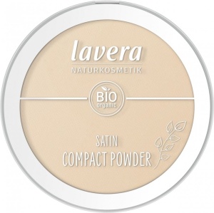 Pudra compacta bio Satin Powder, Medium 02 - LAVERA - Img 2