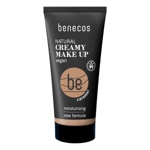 Fond de ten cremos bio Caramel, nuanta inchisa cu subton cald, ideala pentru tenurile medii spre inchise - Benecos