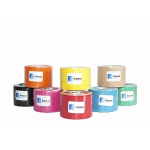 Bandaj kinesio elastic adeziv cu turmalina, rola 5m, Negru - Irisana - Img 3