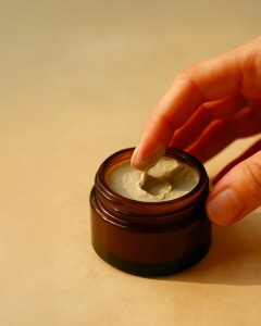 Deodorant balsam natural parfum marin cu argila alba, shea bio si ulei de masline, 45g - NAJEL - Img 3