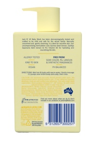 Gel de dus pentru bebelusi Yellow, fara parfum, hipoalergenic, 300ml - Jack n Jill - Img 2