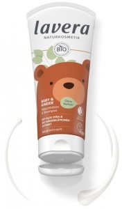 Sampon si gel de dus pentru bebe si copii, fara parfum, 200ml - LAVERA - Img 3