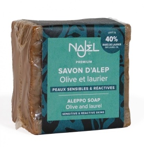 Sapun traditional de Alep cu 40% ulei de dafin, 185g - NAJEL