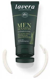 Crema hidratanta barbati lavera Men Sensitive - cu aloe vera si acid hialuronic, pentru piele sensibila