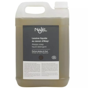 Detergent lichid pentru rufe cu sapun de Alep, aroma ambra si oud, 5L - NAJEL