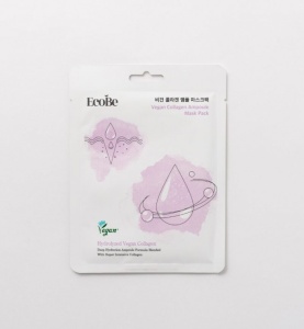 EcoBe Masca Coreeana cu Colagen Vegan - Fermitate si Elasticitate, Efect Anti-Imbatranire, Piele Catifelata si Tanara