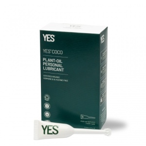 Lubrifiant organic pe baza de ulei cu aplicator, fara hormoni si glicerina, perfect pentru menopauza, 6x5ml - YES COCO - Img 2