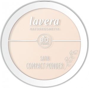 Pudra compacta bio Satin Powder, Light 01 - LAVERA - Img 2