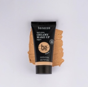 Fond de ten bio hidratant cremos Honey, nuanta calda, cu tenta aurie, potrivita pentru tenurile usor bronzate - Benecos - Img 2
