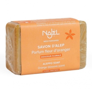 Sapun de Alep cu flori de portocal, 100g - NAJEL