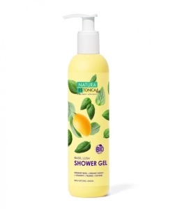 Gel de dus natural Basil Lush cu mango si busuioc, 400ml - Natura Estonica