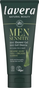 Lavera Men Sensitive 3in1 Gel de Dus Barbati - Ingrijire completa corp, fata si par, 200 ml
