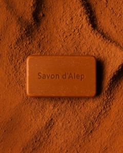 Sapun de Alep cu ulei de argan si rhassoul, 100g - NAJEL - Img 3