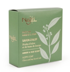 Sapun de Alep oriental cu ambra si lemn de agar - oud, 150g - NAJEL