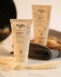 Crema hidratanta pentru maini si unghii cu ulei de caise, ricin si cactus, bio, fara parfum, 75ml - NAJEL - Img 2