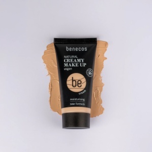 Fond de ten bio hidratant cremos Cream, bej mediu pentru tenurile usor bronzate, 30ml - Benecos - Img 2