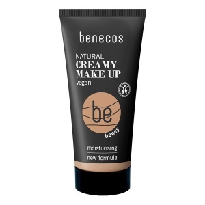 Fond de ten bio hidratant cremos Honey, nuanta calda, cu tenta aurie, potrivita pentru tenurile usor bronzate - Benecos