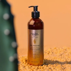 Gel de dus cu sapun de Alep si 20% ulei de Cactus, 500ml - NAJEL - Img 2