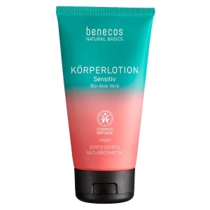 Lotiune de Corp Sensitiv pentru Piele Sensibila cu Aloe Vera Bio, 150ml - benecos Natural Basics