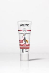 Pasta de dinti bio pentru copii cu galbenele si calciu, fara fluor, 75ml - LAVERA - Img 2