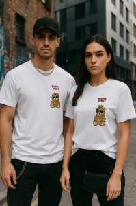 Tricou MadeByStreet – Pink Rich Bear Tee - Img 3
