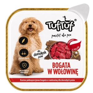 Hrană umedă pentru câini Tuf Tuf 300 g cu Vită