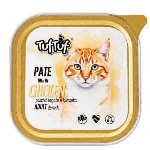 Hrană umedă pentru pisici Tuf Tuf pate 100g cu Pui
