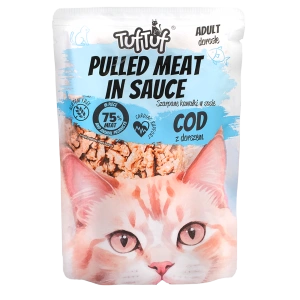Hrană umedă pentru pisici Tuf Tuf plic 100 g cu Cod