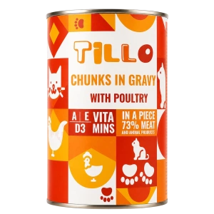 Hrană umedă pentru pisici Tillo 415 g cu Carne de pasăre