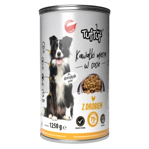 Hrană umedă pentru câini Tuf Tuf 1250 g cu Pasăre