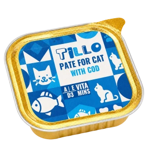 Hrană umedă pentru pisici Tillo 100 g cu Pește