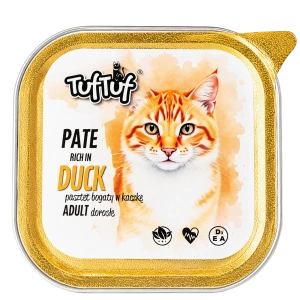 Hrană umedă pentru pisici Tuf Tut pate 100g cu Rață
