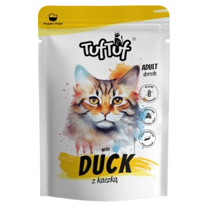 Hrană umedă pentru pisici Tuf Tuf 300 g cu Rață
