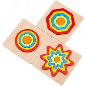 Rainbow Shape Puzzles - Wooden Shape Sorters [DEMO]