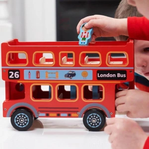 Wooden London Bus - London Bus Toy [DEMO] - Img 4