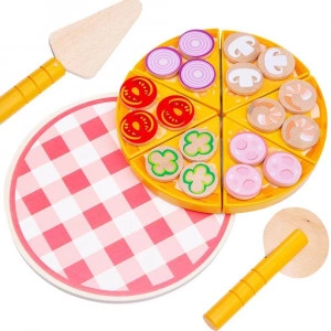 Wooden Pizza Toy - Pretend Play Food [DEMO]
