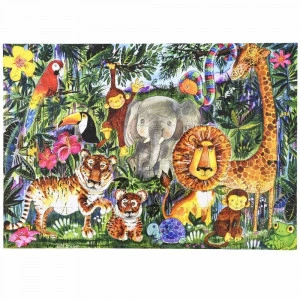 Jungle Puzzle - 50 Piece Animal Toy for Toddlers [DEMO] - Img 3
