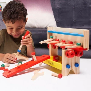 Kids Toolkit & Bench - Wooden Construction Toy [DEMO] - Img 2